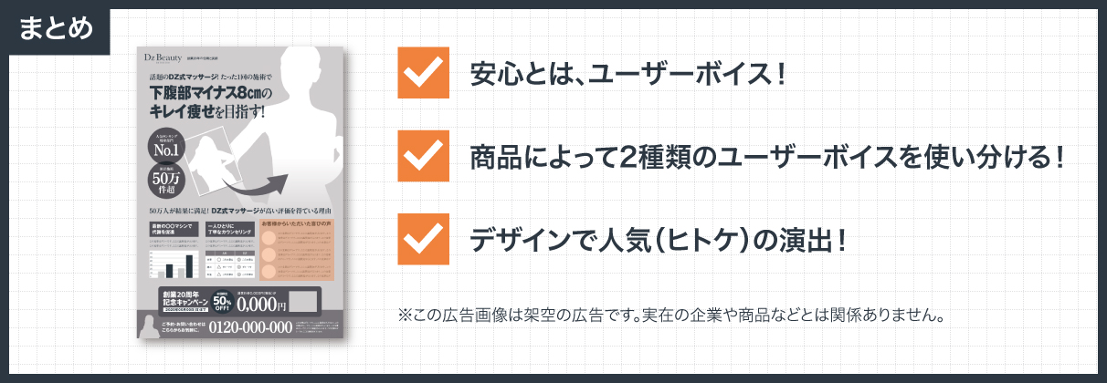 効果的なレスポンス広告の作り方「4つのパーツ・安心篇」まとめ
